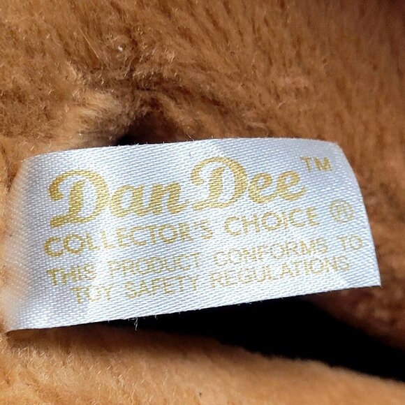 Dan Dee Biker Shar Pei Puppy Dog 10" Tan Black Vinyl Jacket Cap Stuffed Toy - Picture 6 of 7